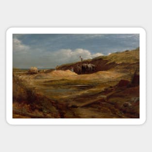 The Sand Pits, Hampstead Heath by John Linnell Magnet